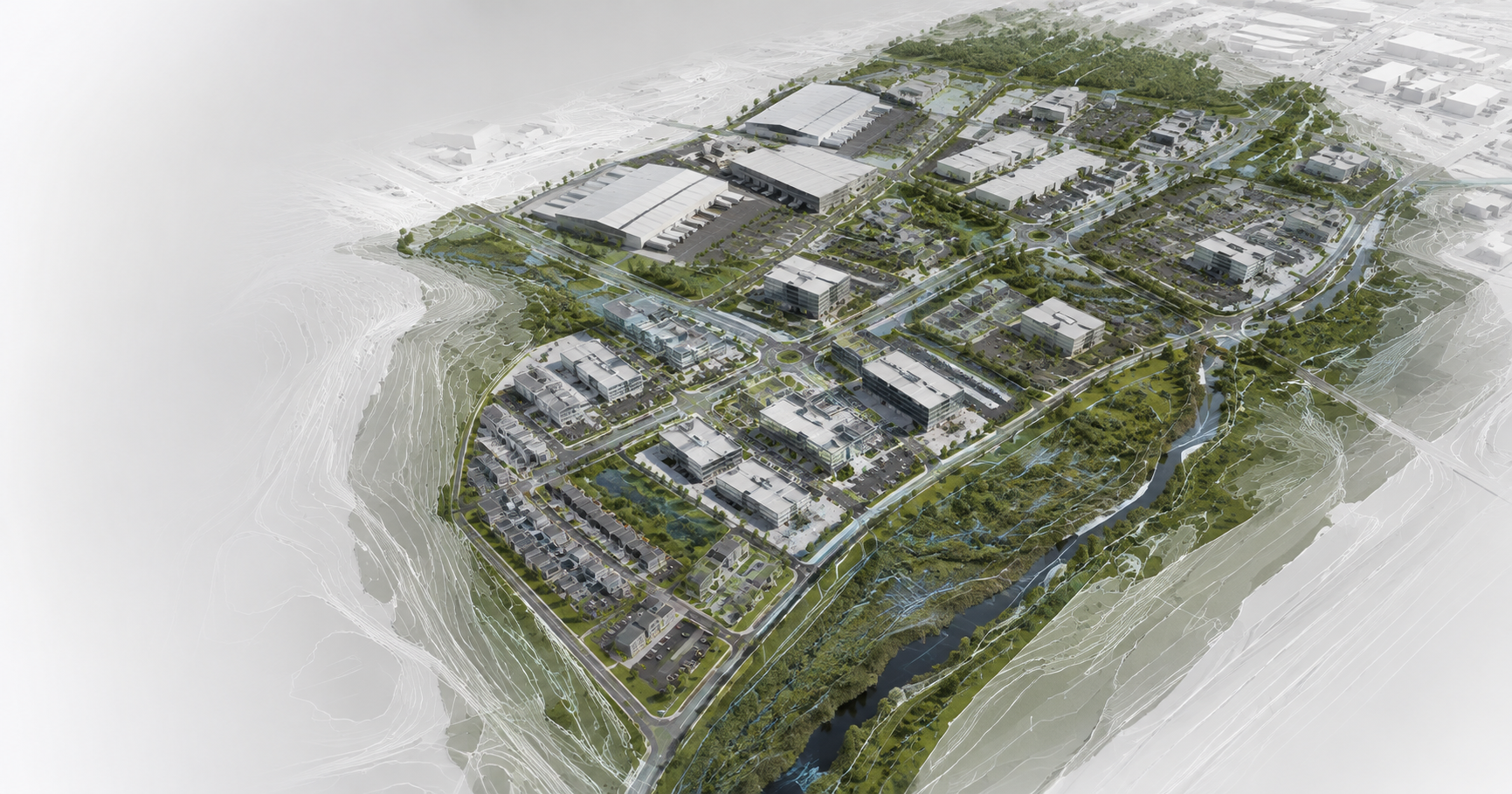 Cloverdale commercial development master site plan