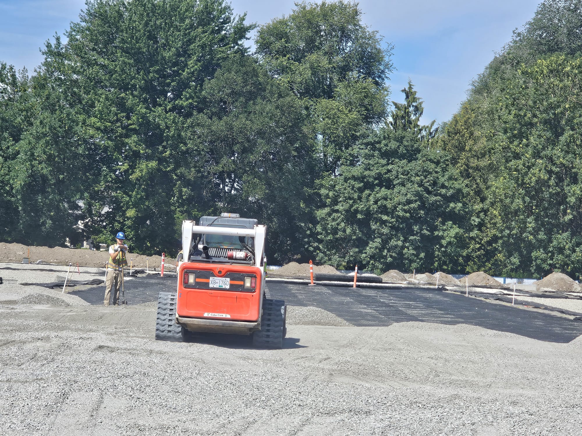 Geotextile application for drainage